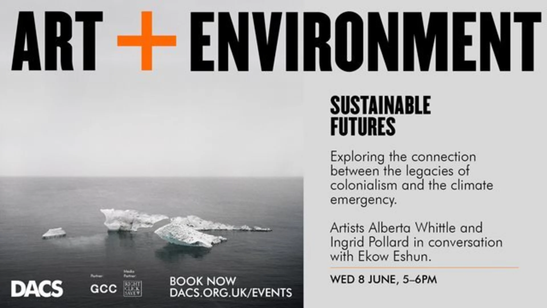 Poster advertising event on sustainable futures