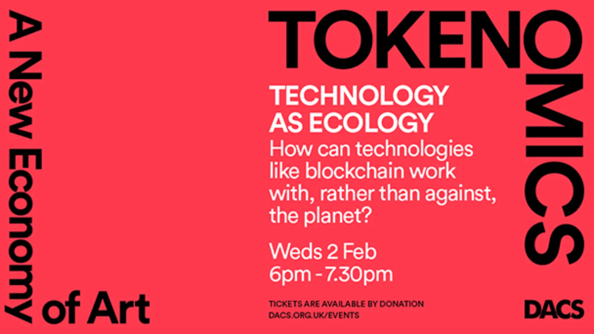 Poster advertising event Technology as ecology