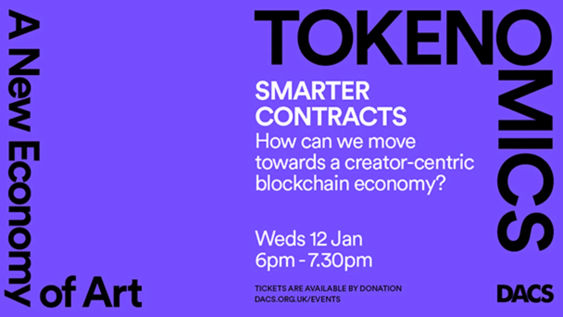 Poster advertising event on Smarter Contracts