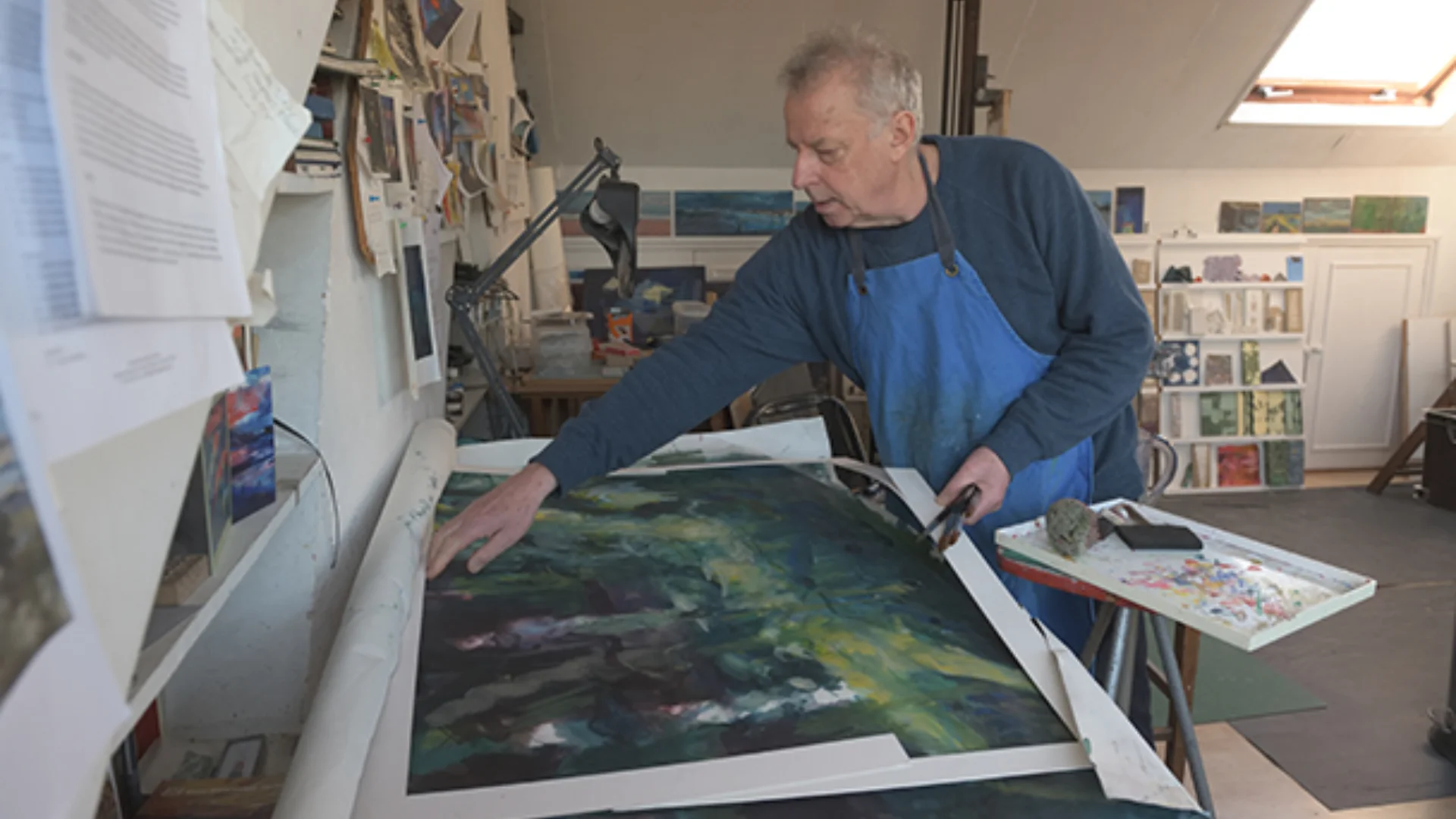 Man working in a studio