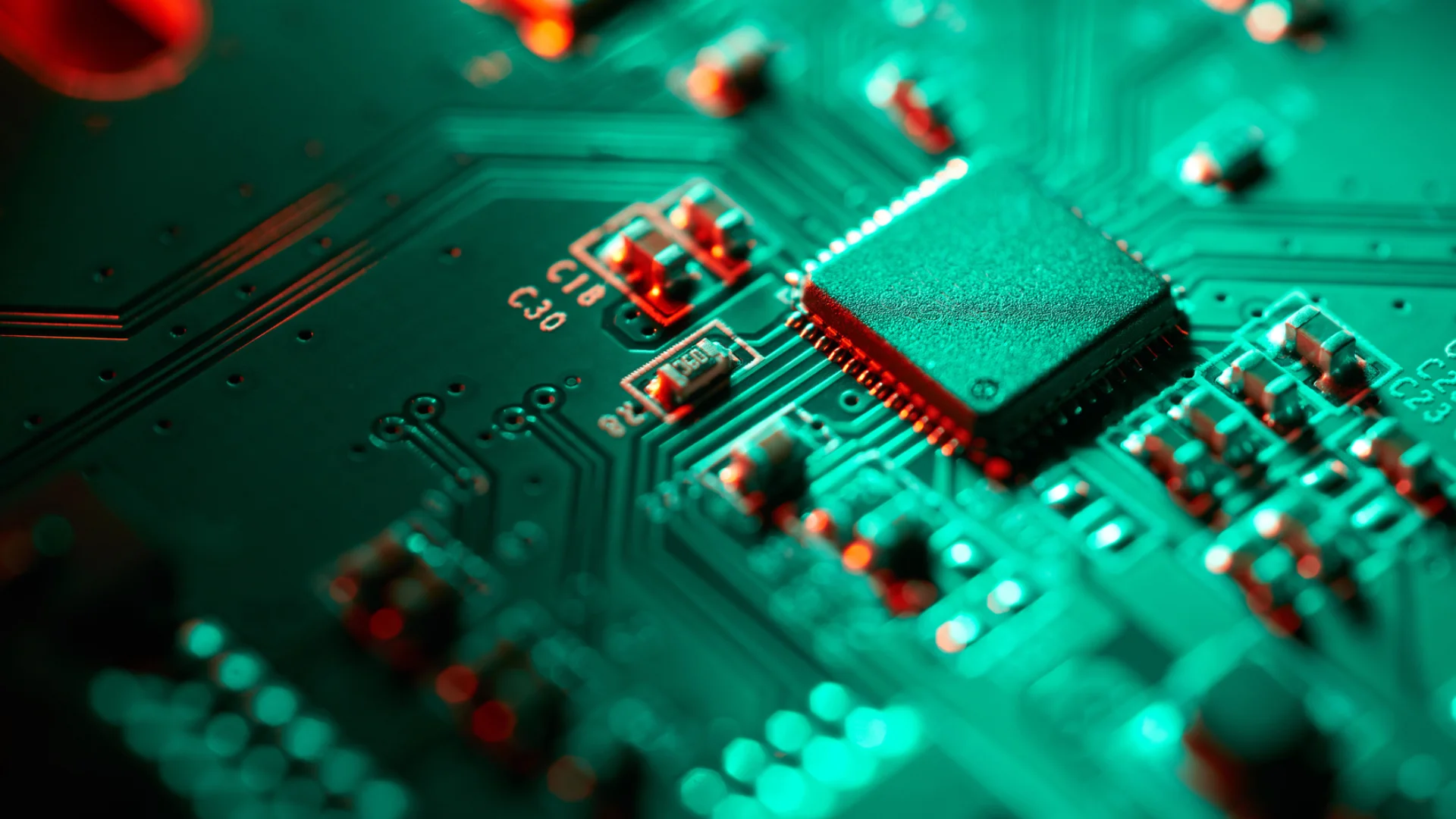 A close-up of a data board
