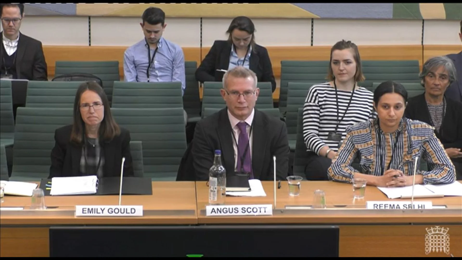 Emily Gould, Angus Scott and Remma Selhi at Culture, Media and Sport Committee meeting